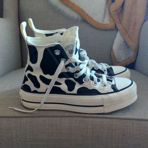 Custom Cow Print Chuck Taylor All Star Platform Converse